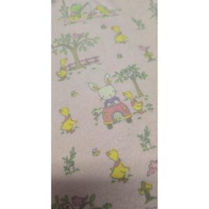 Joann Fabrics Super Snuggle Bunny  and Ducks Animal Flannel  3 yards